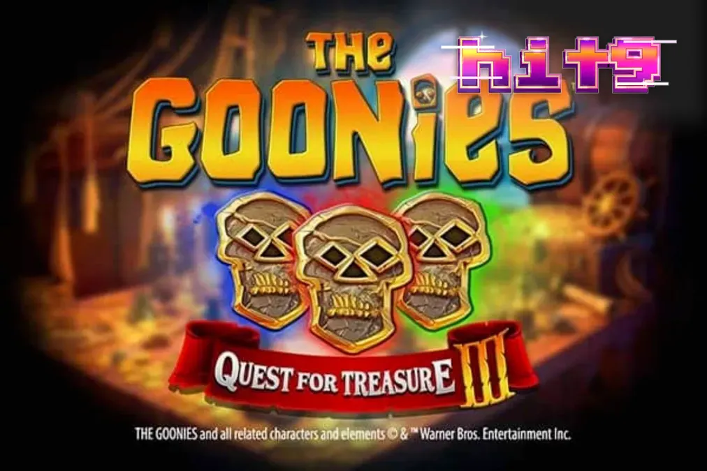 Tampilan visual slot The Goonies Quest for Treasure 3 dengan elemen petualangan bajak laut